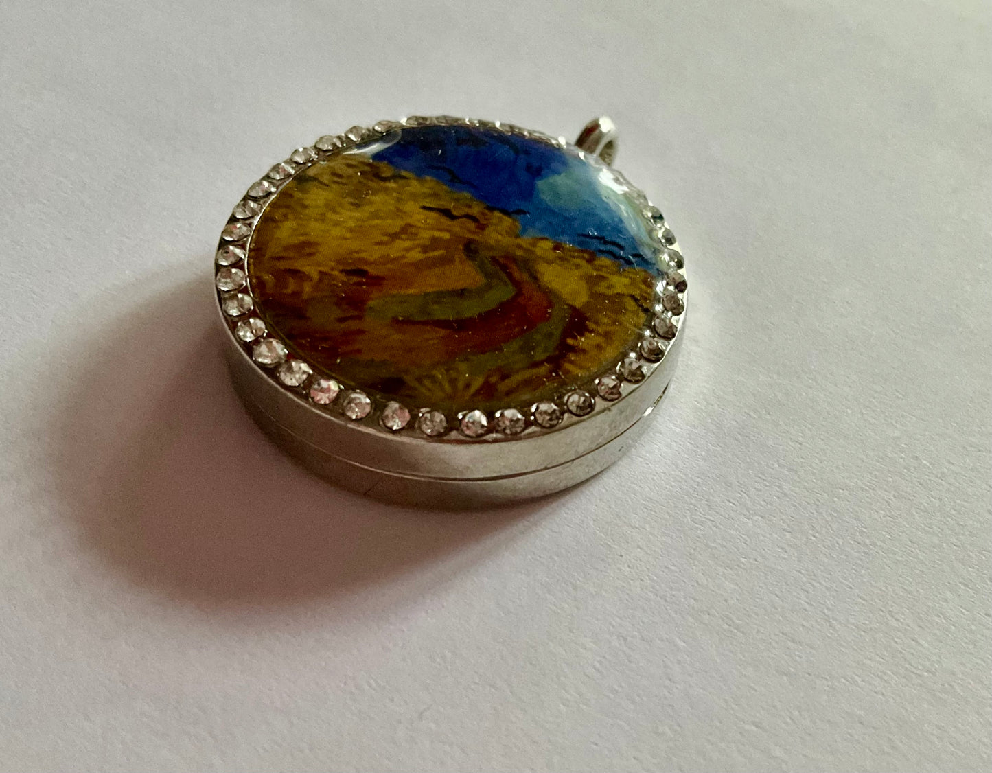 “Wheatfield Dust” — A Van Gogh Tribute Pendant