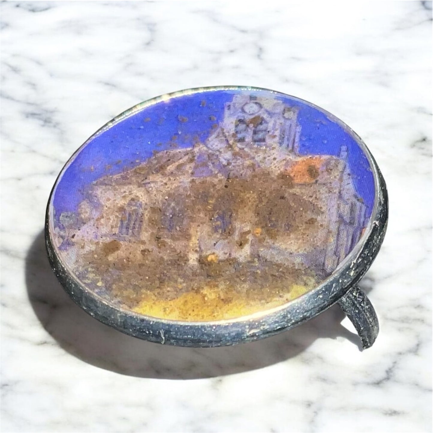 Van Gogh real earth silver plated ring 20 mm