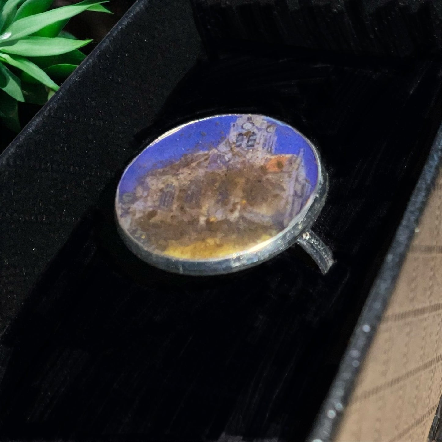 Van Gogh real earth silver plated ring 20 mm