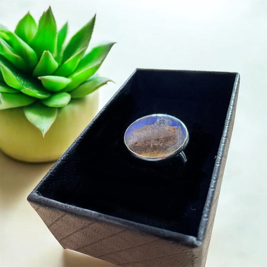 Van Gogh real earth silver plated ring 20 mm