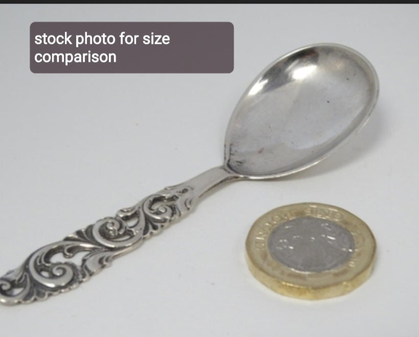 Antique Sterling Silver Sugar Spoon by Mylius Brodrene