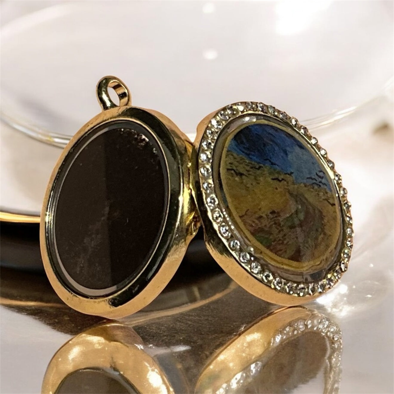 “Wheatfield Dust” — A Van Gogh Tribute Pendant