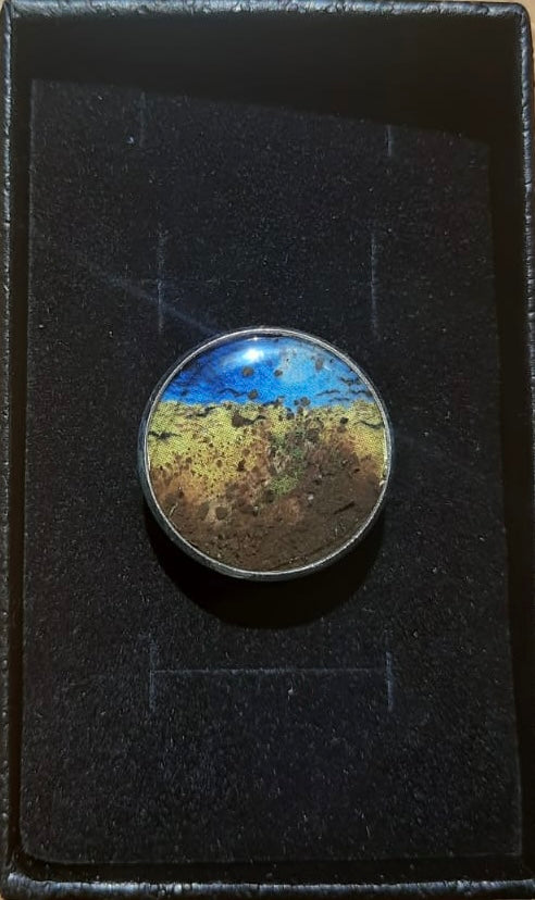 Original Earth Van Gogh Silver Plated Ring-20 mm