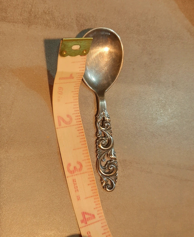 Antique Sterling Silver Sugar Spoon by Mylius Brodrene